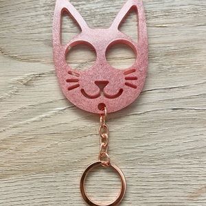 Safety Kitty Cat Keychain